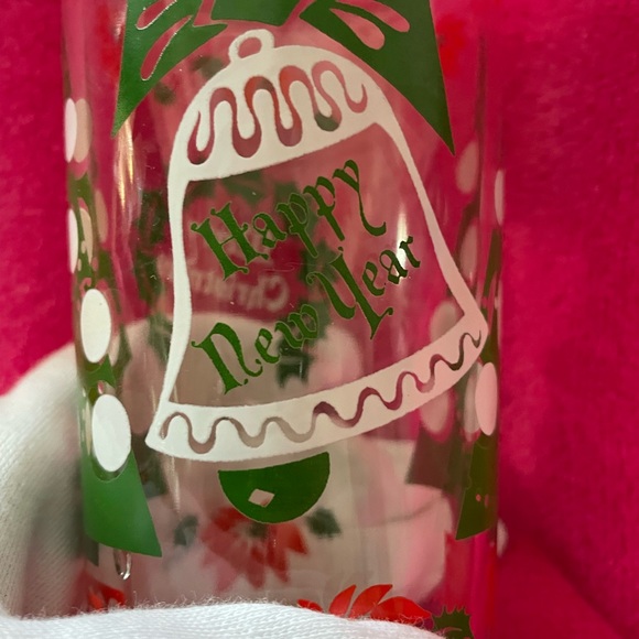 Holiday Glasses (1 Set of 3) Merry Christmas & New Years Tumblers - Picture 4 of 5